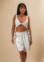 Top Amarração - Off white | Ateliê Yawa - TUCUM