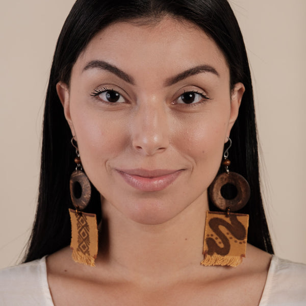 Brincos de Lona e Coco | TWINS, As Cariocas
