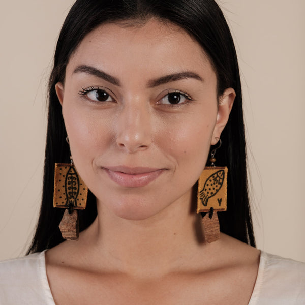 Brincos de Lona e Coco | TWINS, As Cariocas