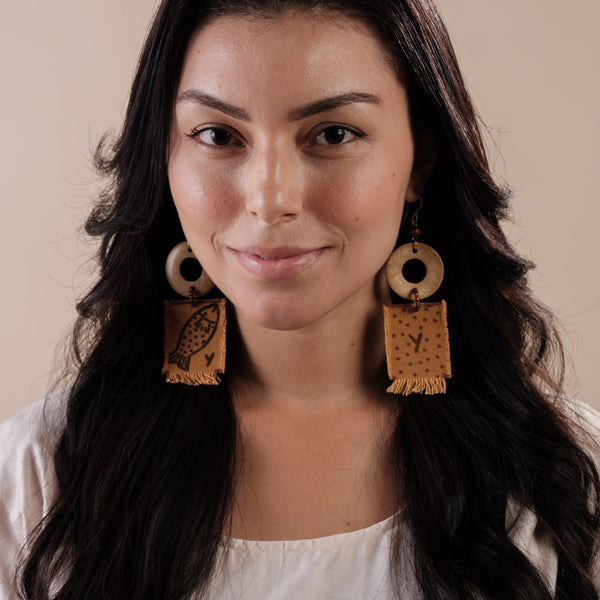 Brincos de Lona e Coco | TWINS, As Cariocas