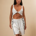 Top Amarração - Off white | Ateliê Yawa - TUCUM