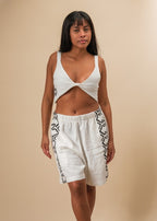 Top Amarração - Off white | Ateliê Yawa - TUCUM