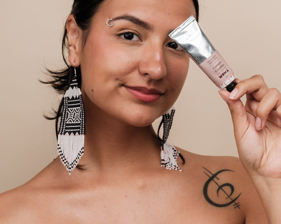 Kit brincos Kayapó + creme Cumaru e Copaíba | TUCUM