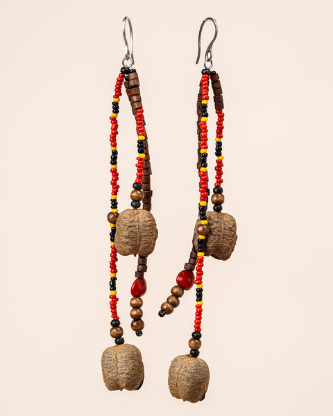 Brincos de Miçangas e Sementes | TWINS, As Cariocas