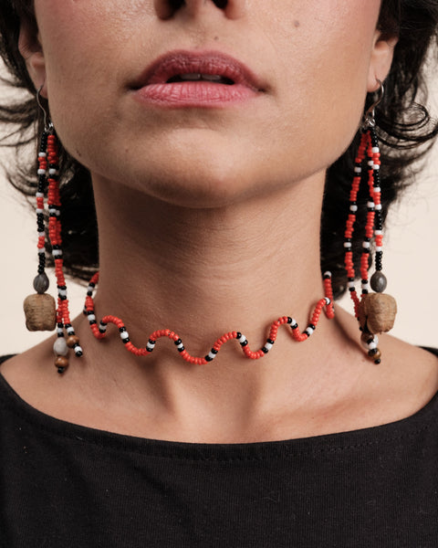 Brincos de miçangas e sementes | TWINS, As Cariocas