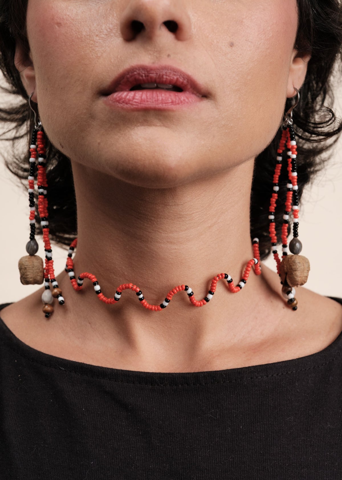 Brincos de miçangas e sementes | TWINS, As Cariocas