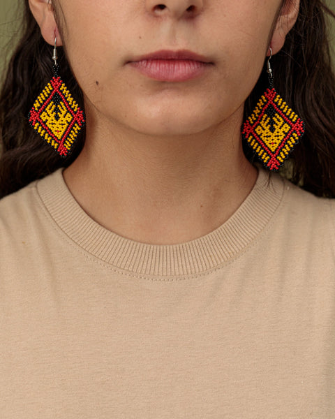 Brincos Gavião - Joia Indígena | Tucum Brasil