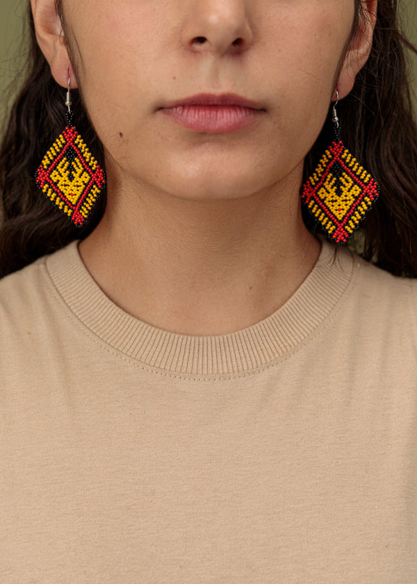 Brincos Gavião - Joia Indígena | Tucum Brasil