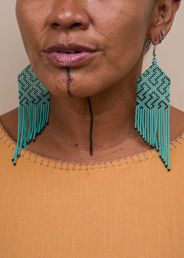 Brincos Marubo - Joia Indígena | Tucum Brasil