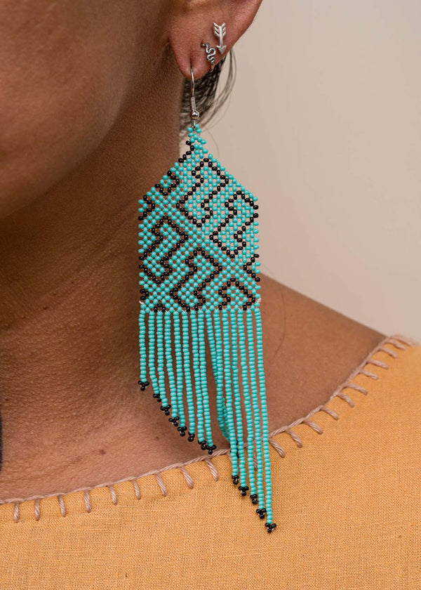 Brincos Marubo - Joia Indígena | Tucum Brasil