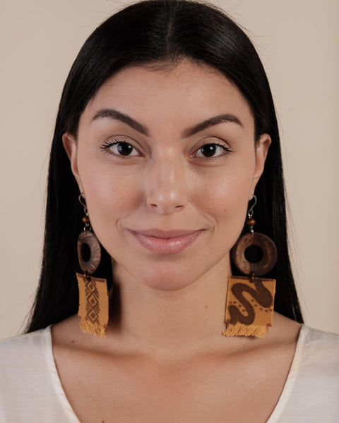 Brincos de Lona e Coco | TWINS, As Cariocas