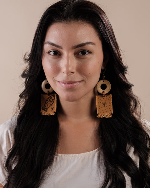 Brincos de Lona e Coco | TWINS, As Cariocas