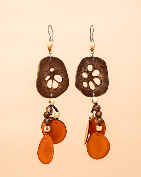 Brincos de coco e jarina | TWINS, As Cariocas