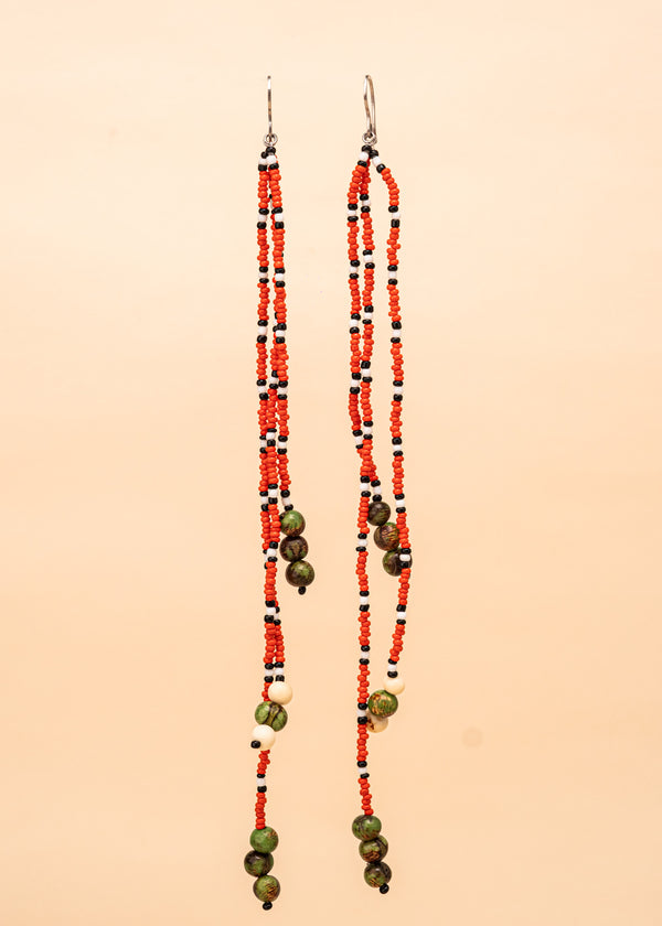 Brincos de miçangas e sementes | TWINS, As Cariocas