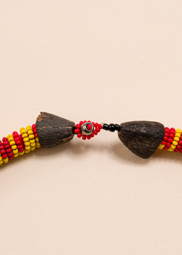 Colar coral indígena | Kayapó