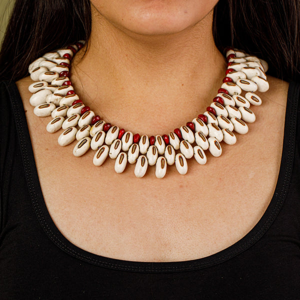 Gargantilha indígena de sementes | Pataxó