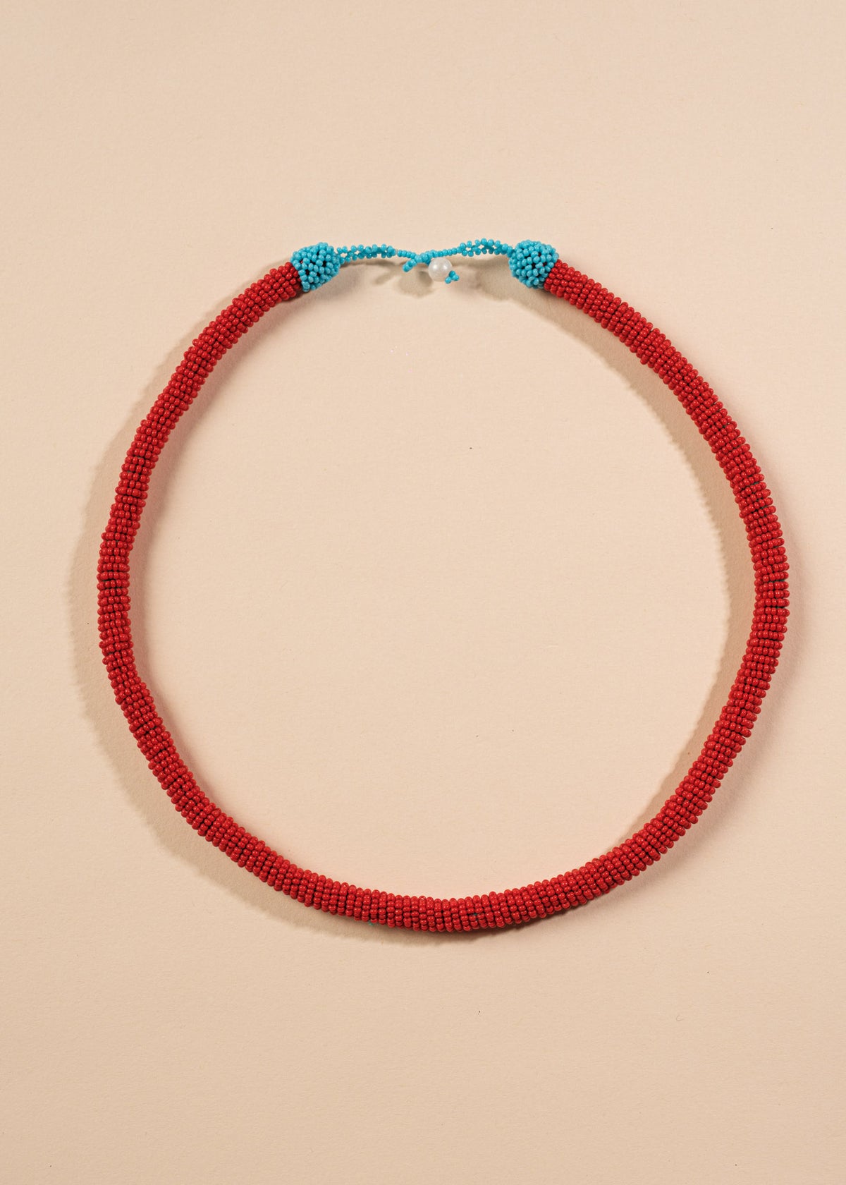 Colar Coral de Miçangas | Kayapó