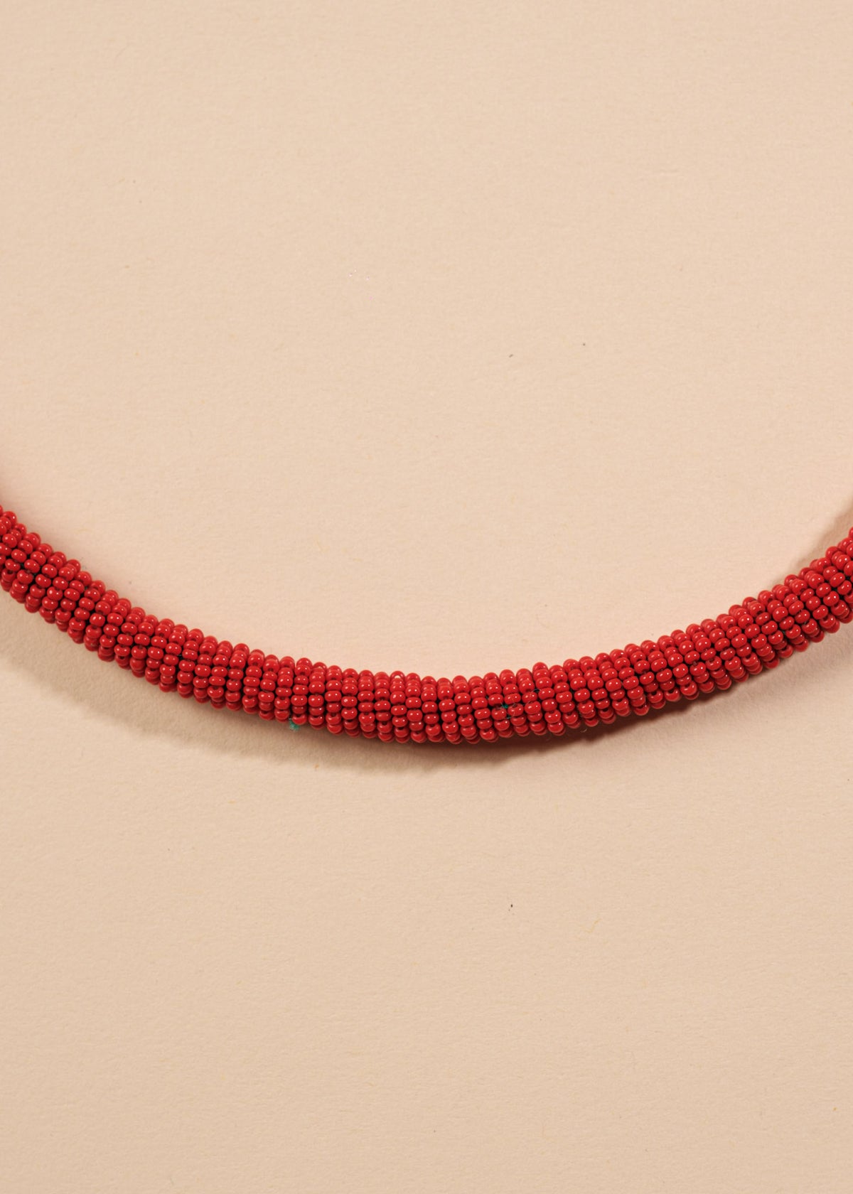 Colar Coral de Miçangas | Kayapó