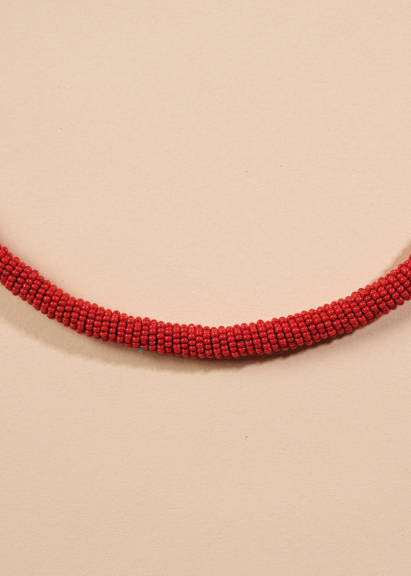 Colar Coral de Miçangas | Kayapó