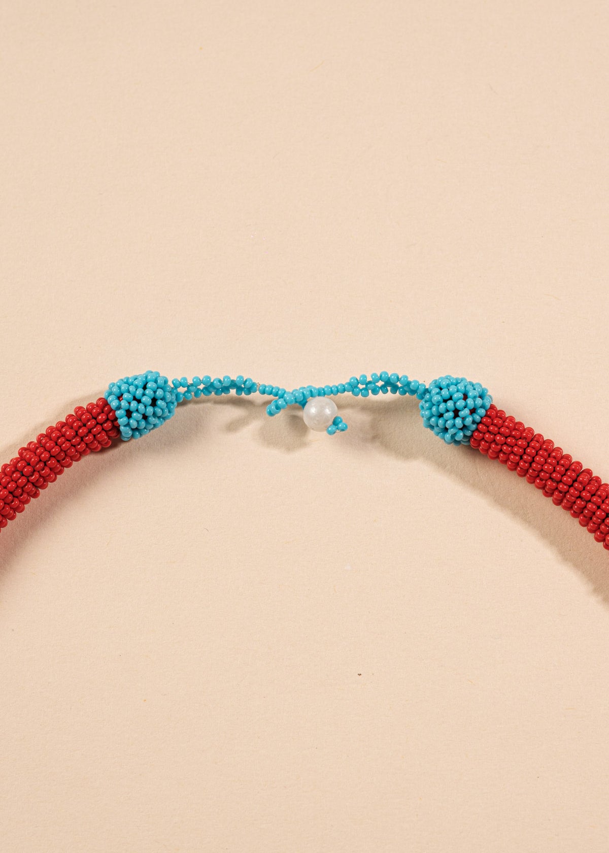Colar Coral de Miçangas | Kayapó