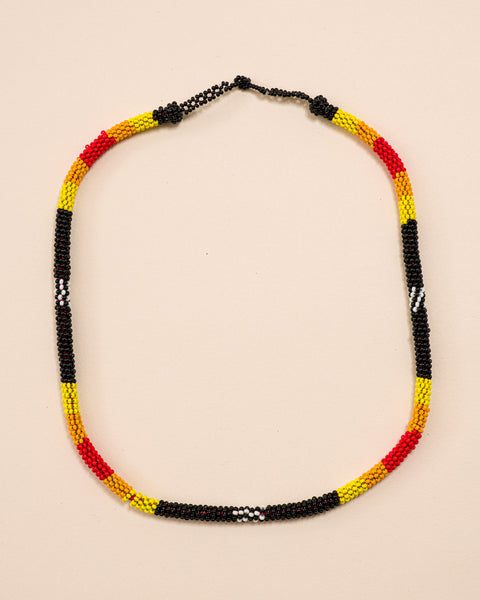 Colar coral indígena | Kayapó