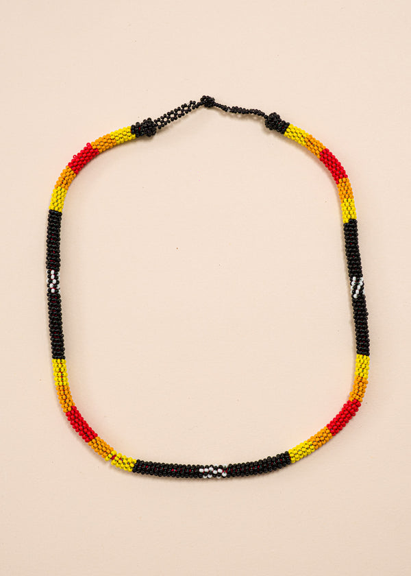 Colar coral indígena | Kayapó