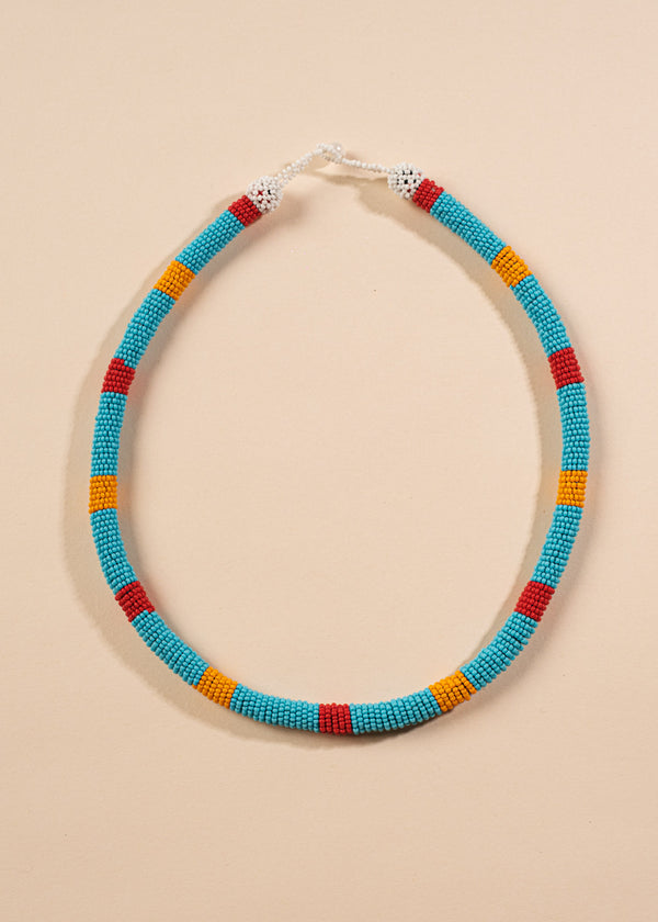 Colar Coral de Miçangas | Kayapó