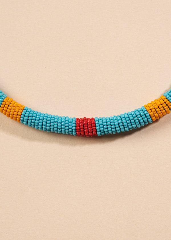 Colar Coral de Miçangas | Kayapó