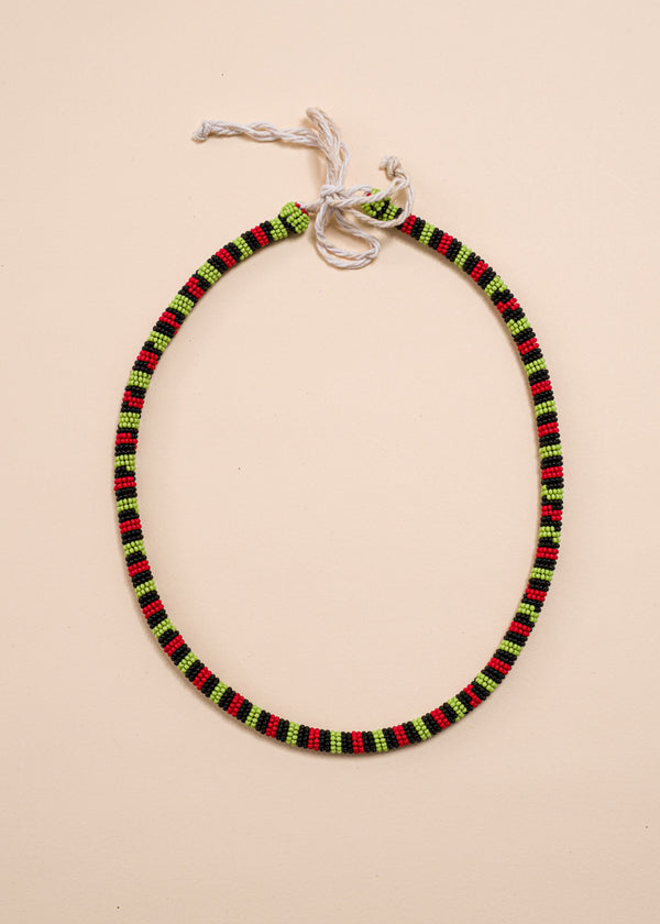 Colar coral indígena | Kayapó