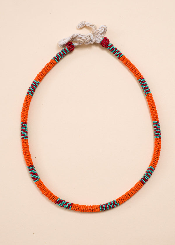 Colar coral indígena | Kayapó