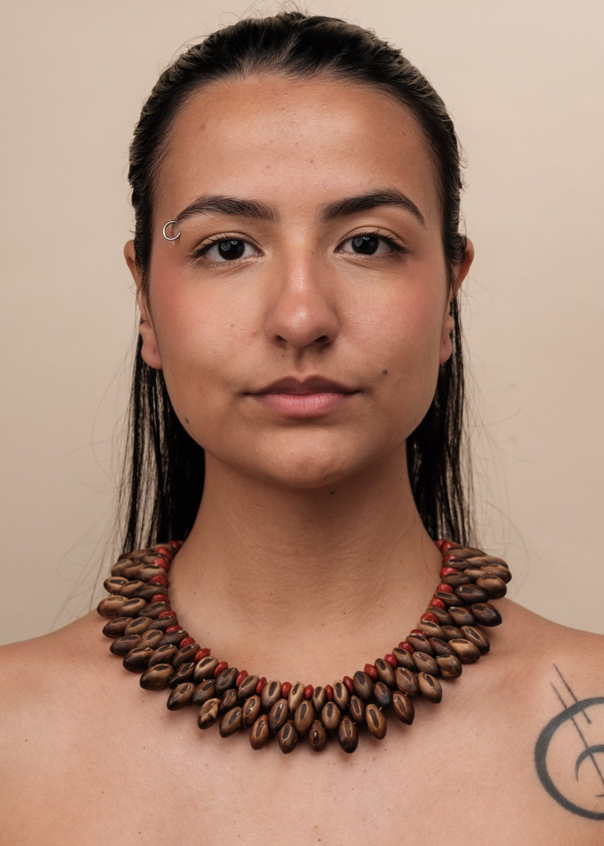 Gargantilha indígena de sementes | Pataxó