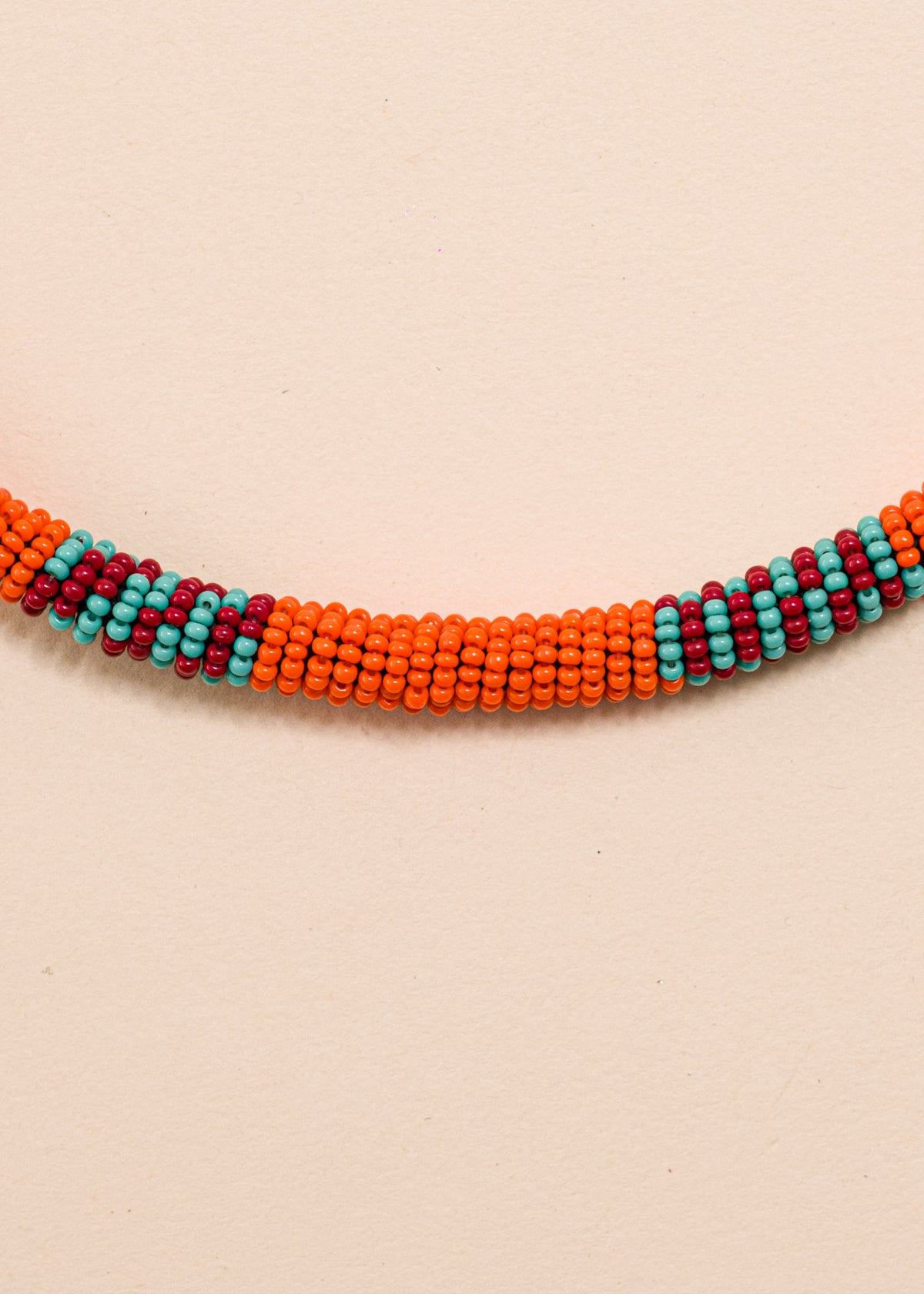 Colar coral indígena | Kayapó