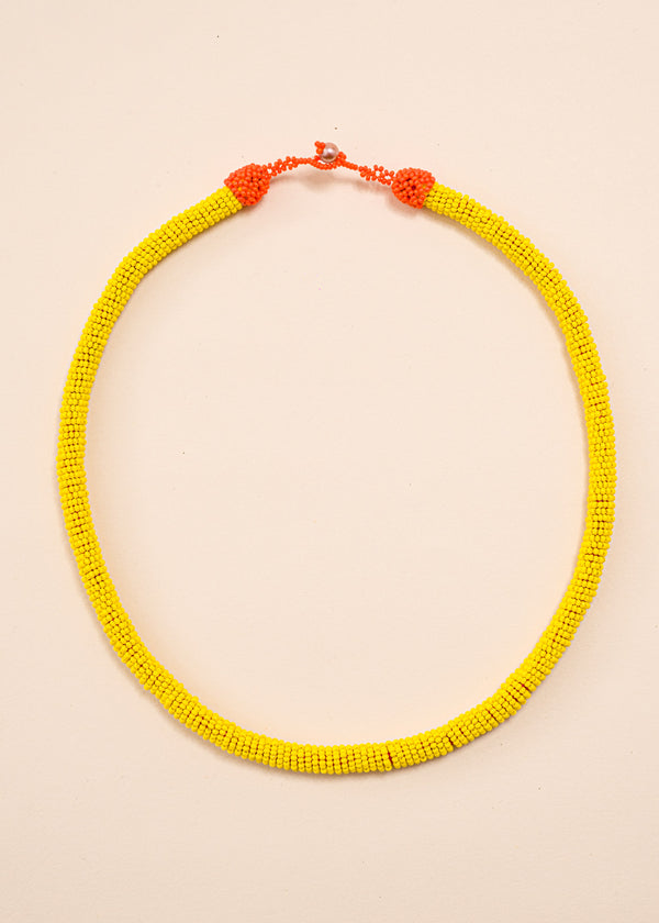 Colar coral indígena | Kayapó