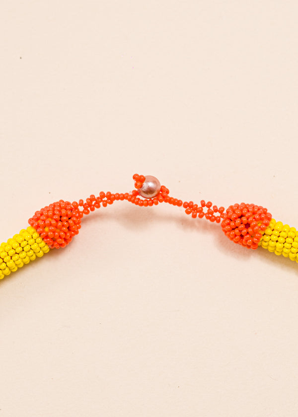 Colar coral indígena | Kayapó