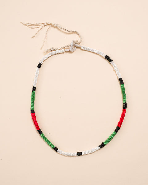 Colar coral indígena | Kayapó