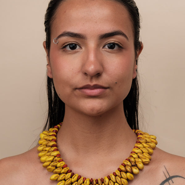 Gargantilha indígena de sementes | Pataxó