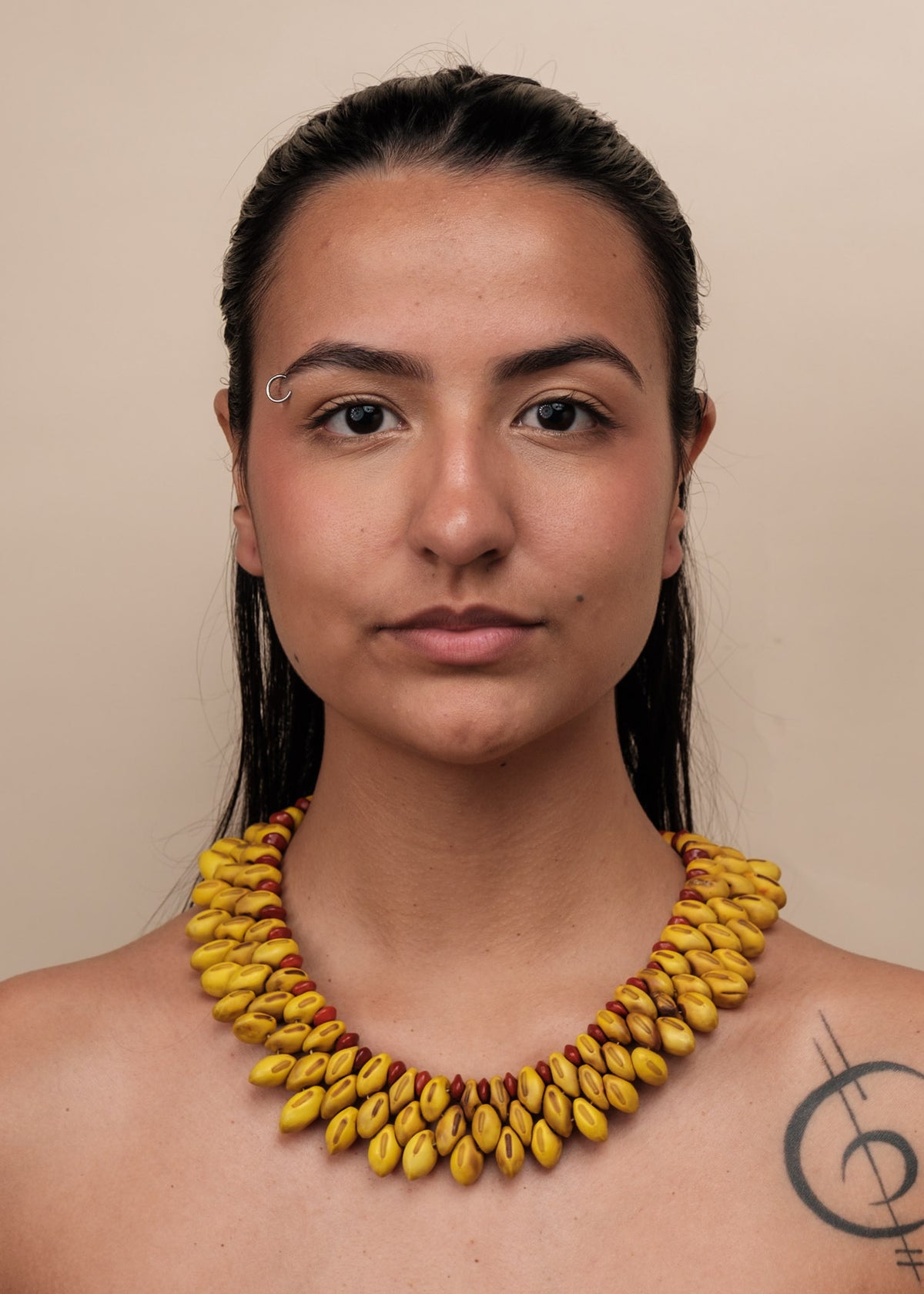 Gargantilha indígena de sementes | Pataxó