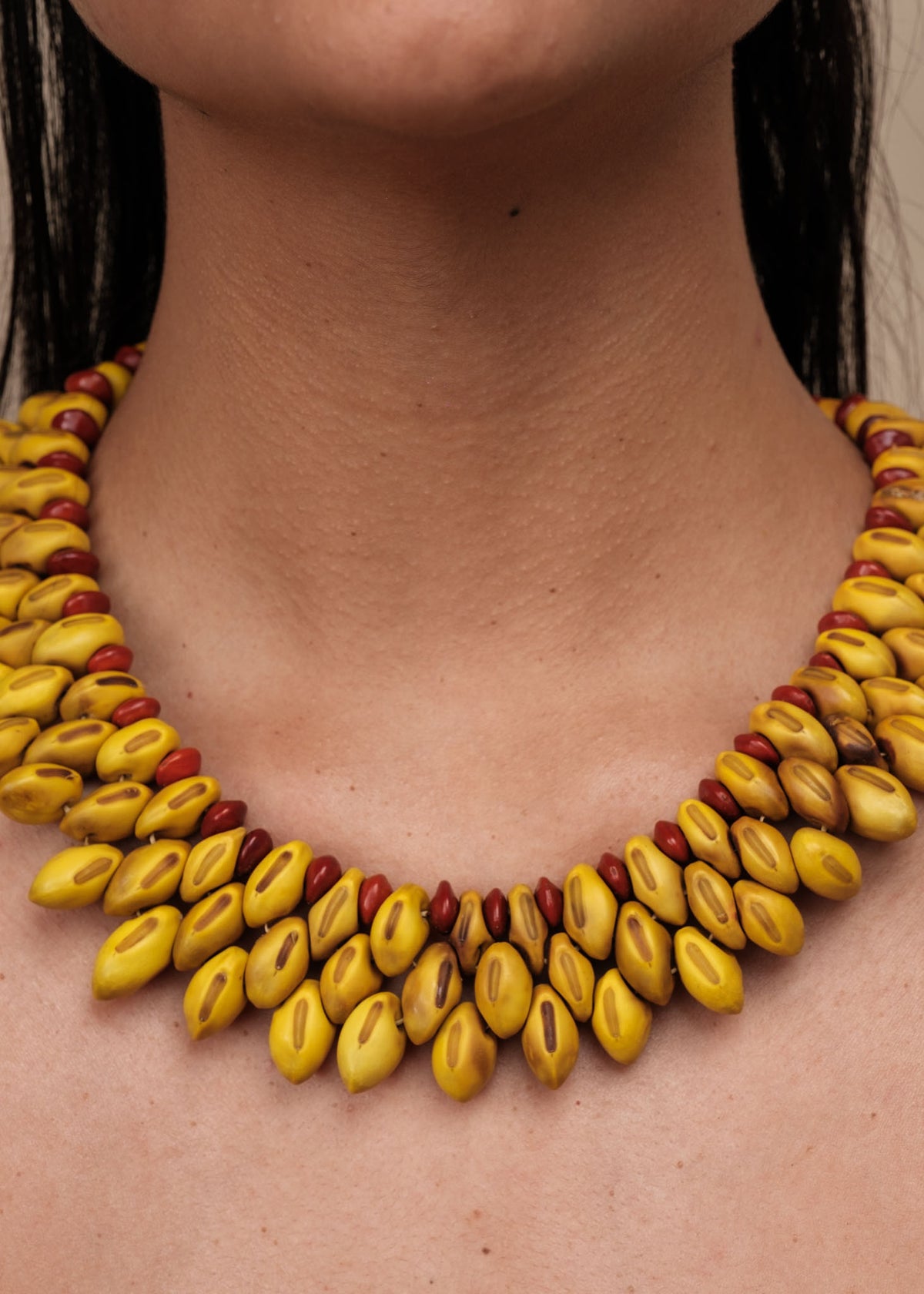 Gargantilha indígena de sementes | Pataxó