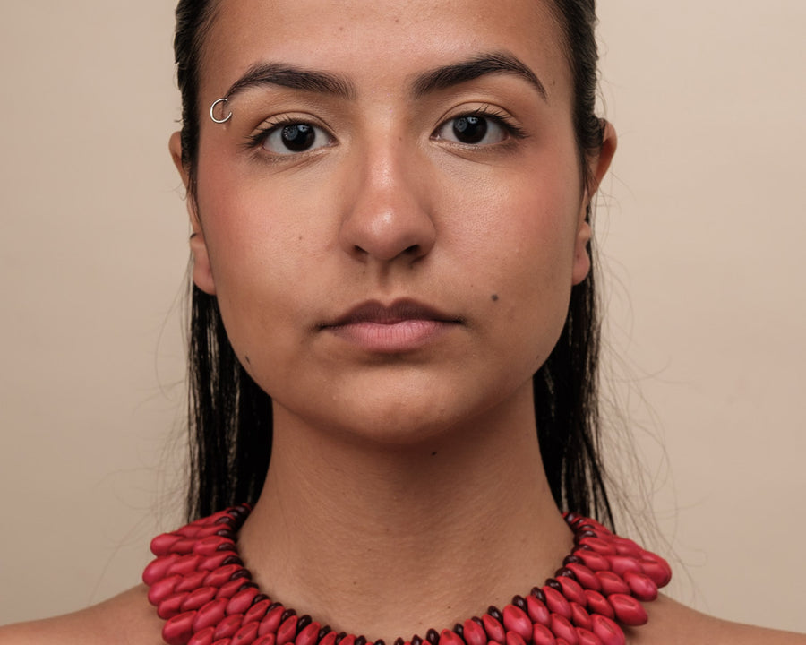 Gargantilha indígena de sementes | Pataxó