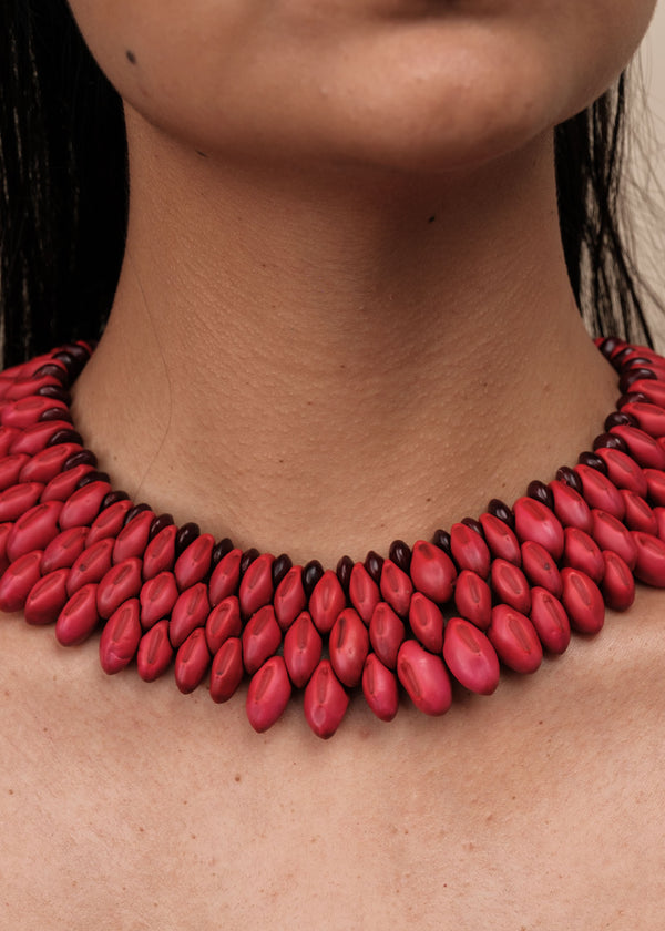 Gargantilha indígena de sementes | Pataxó