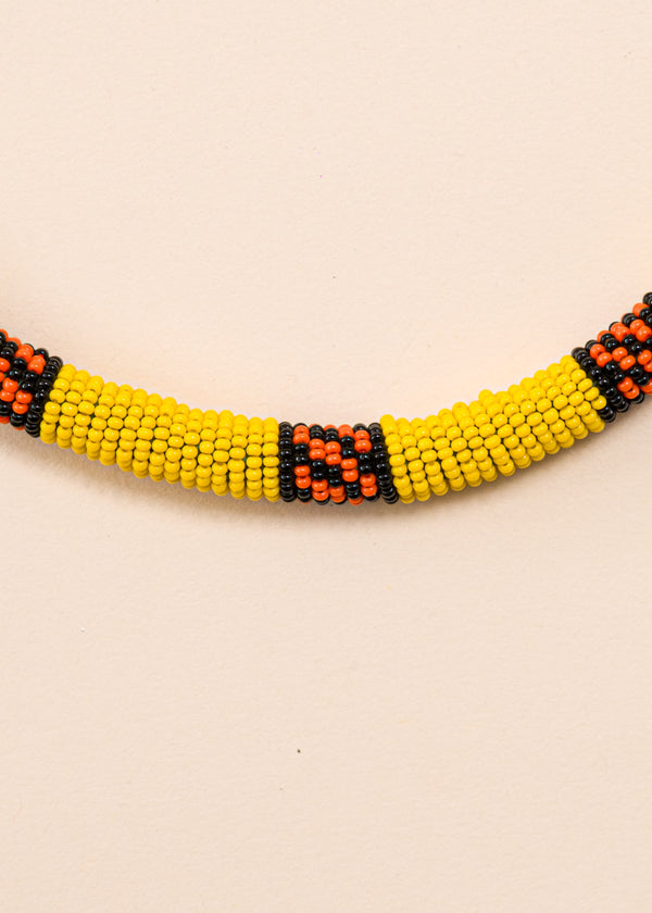 Colar coral indígena | Kayapó