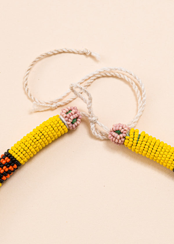 Colar coral indígena | Kayapó