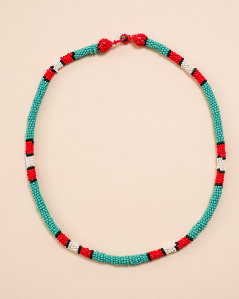 Colar coral indígena | Kayapó