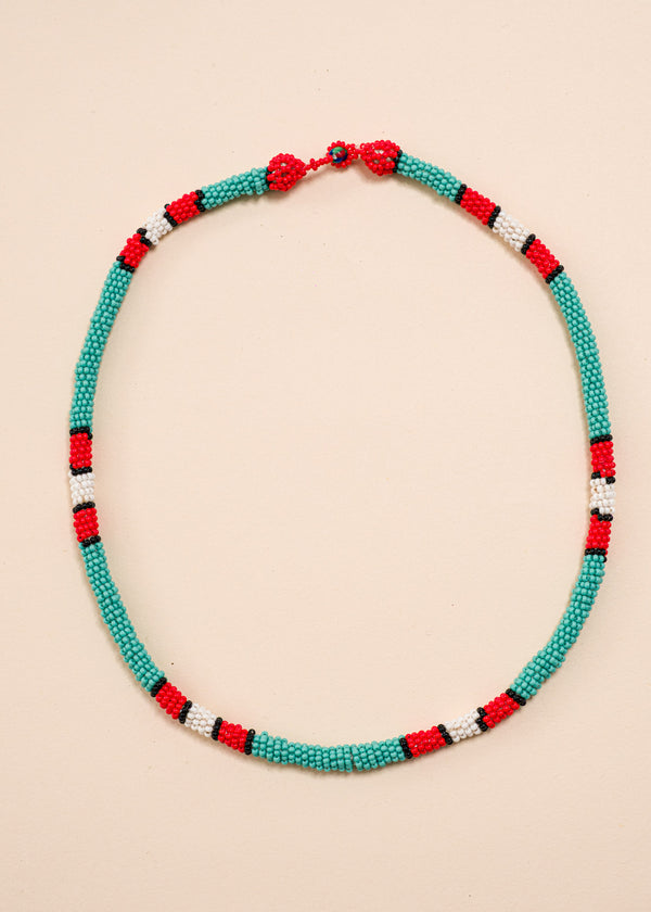 Colar coral indígena | Kayapó