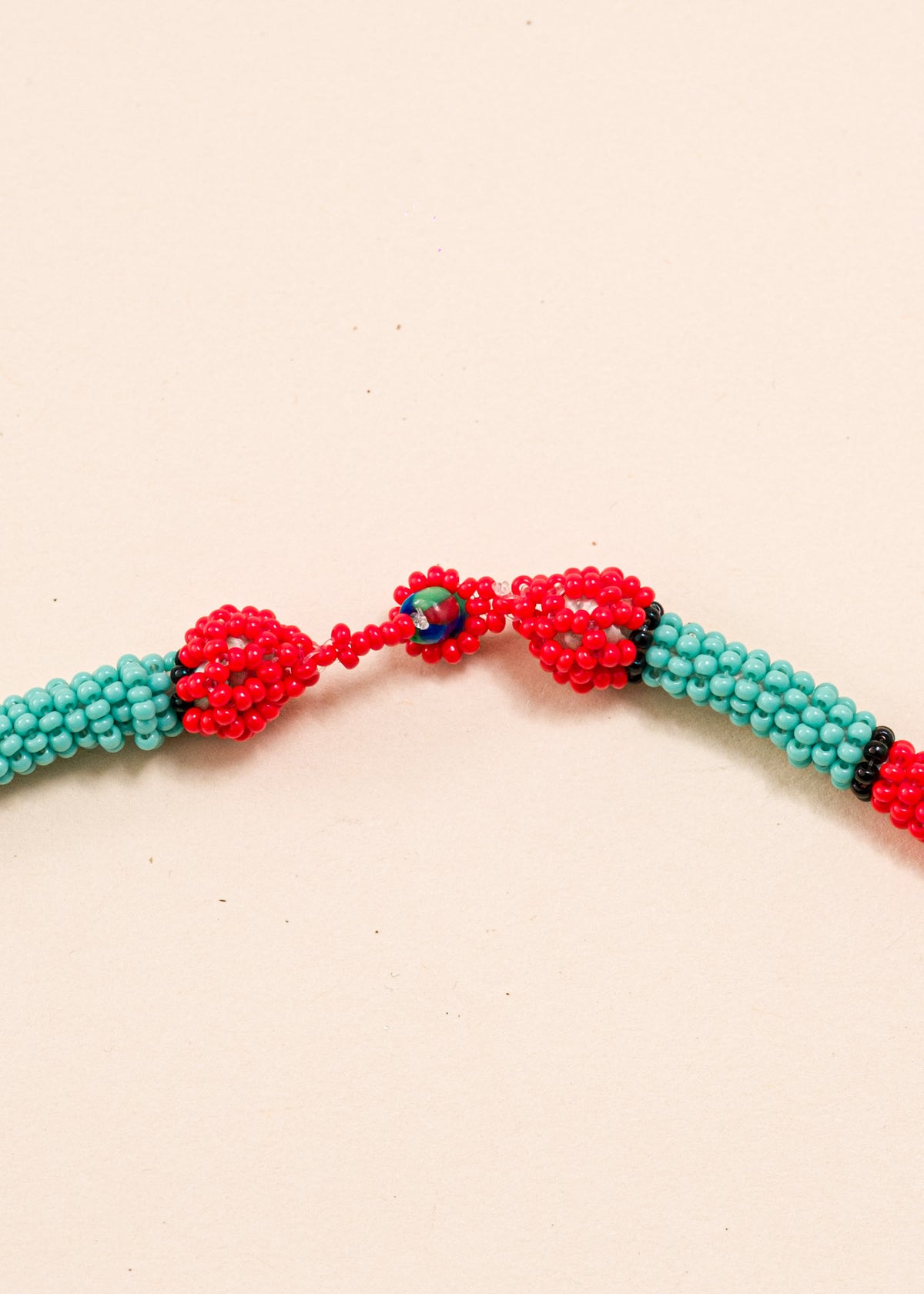 Colar coral indígena | Kayapó