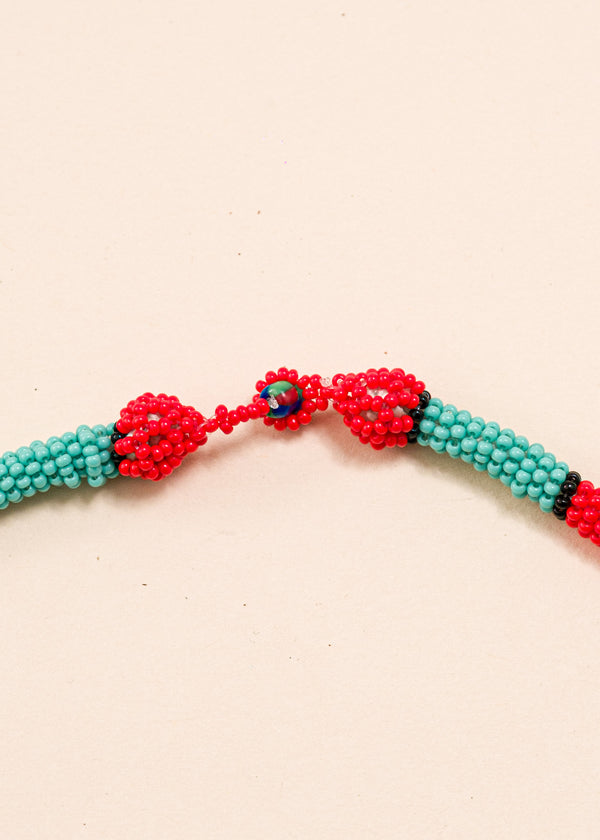 Colar coral indígena | Kayapó