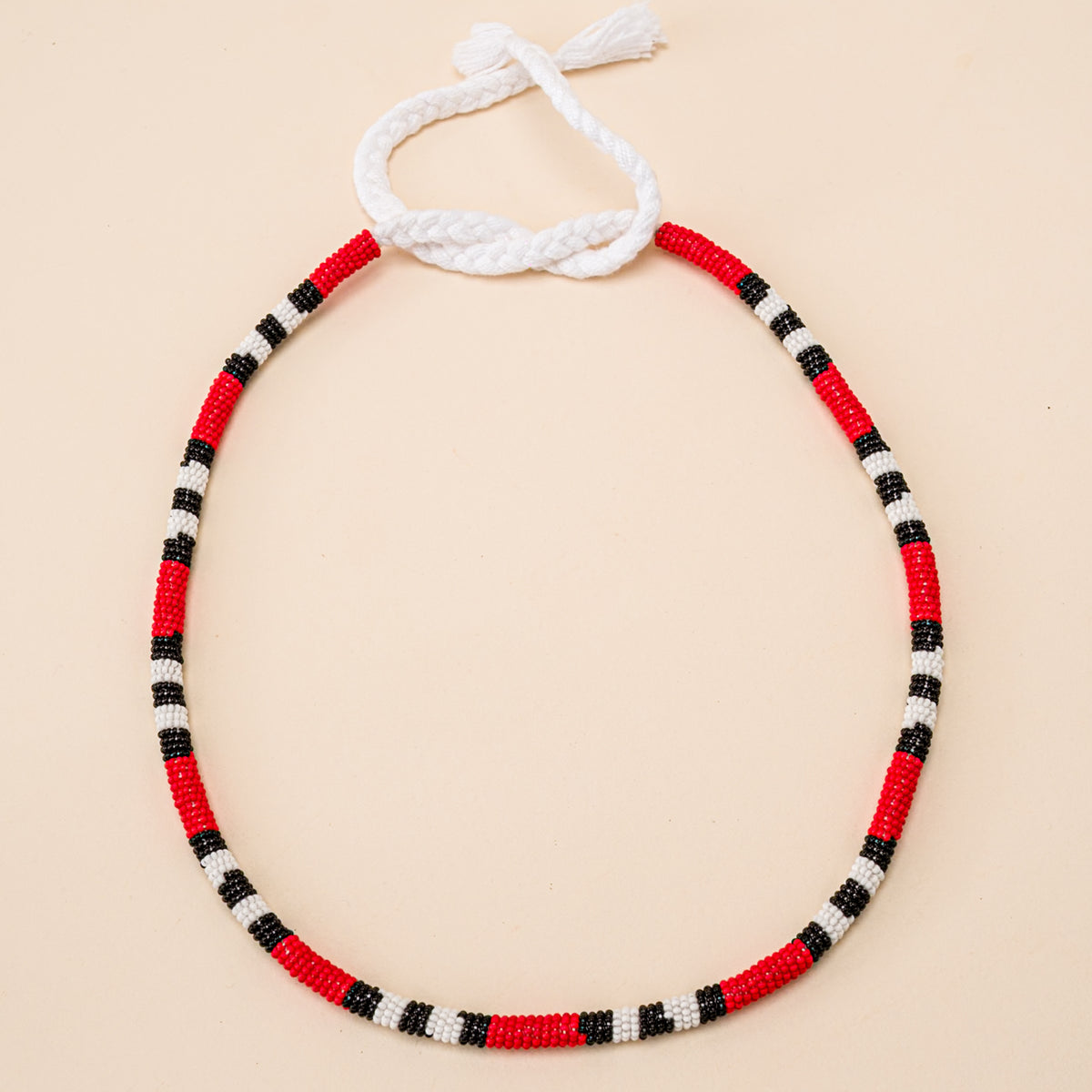 Colar Coral de Miçangas | Waurá