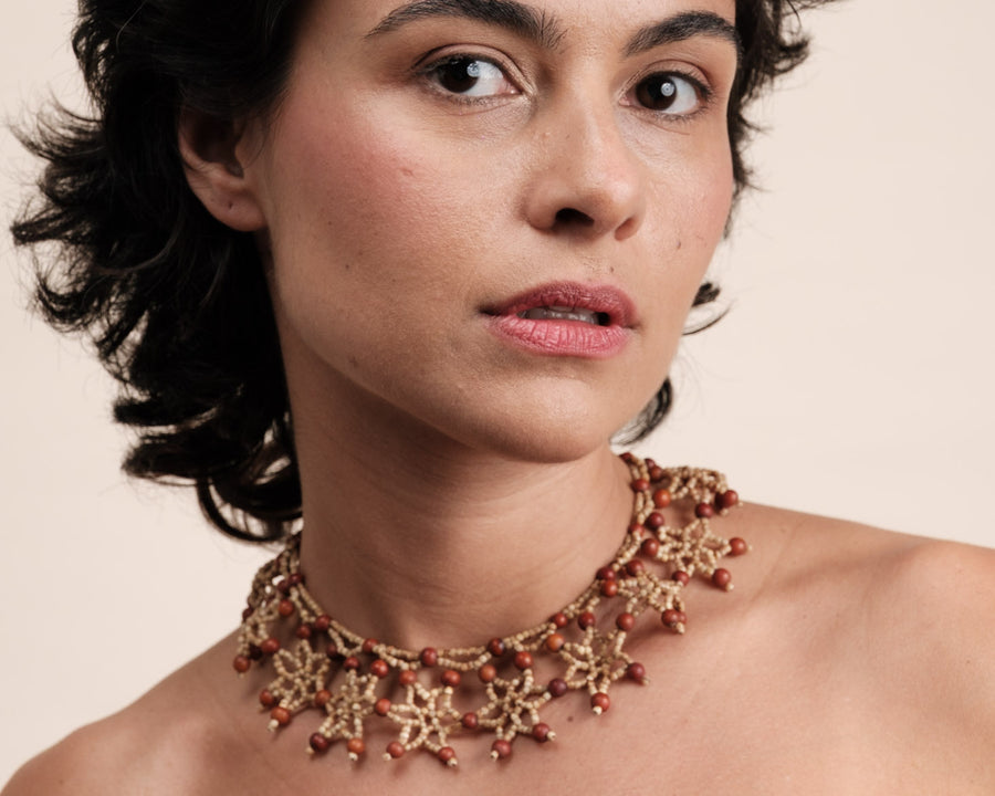 Colar indígena de sementes | Krahô