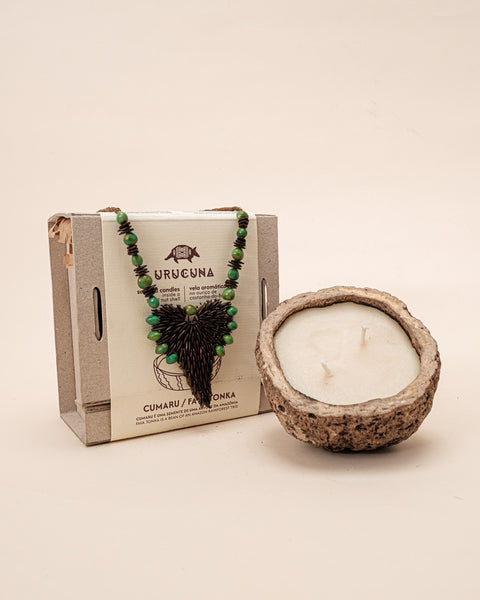 Kit colar Pataxó + Vela aromática | TUCUM