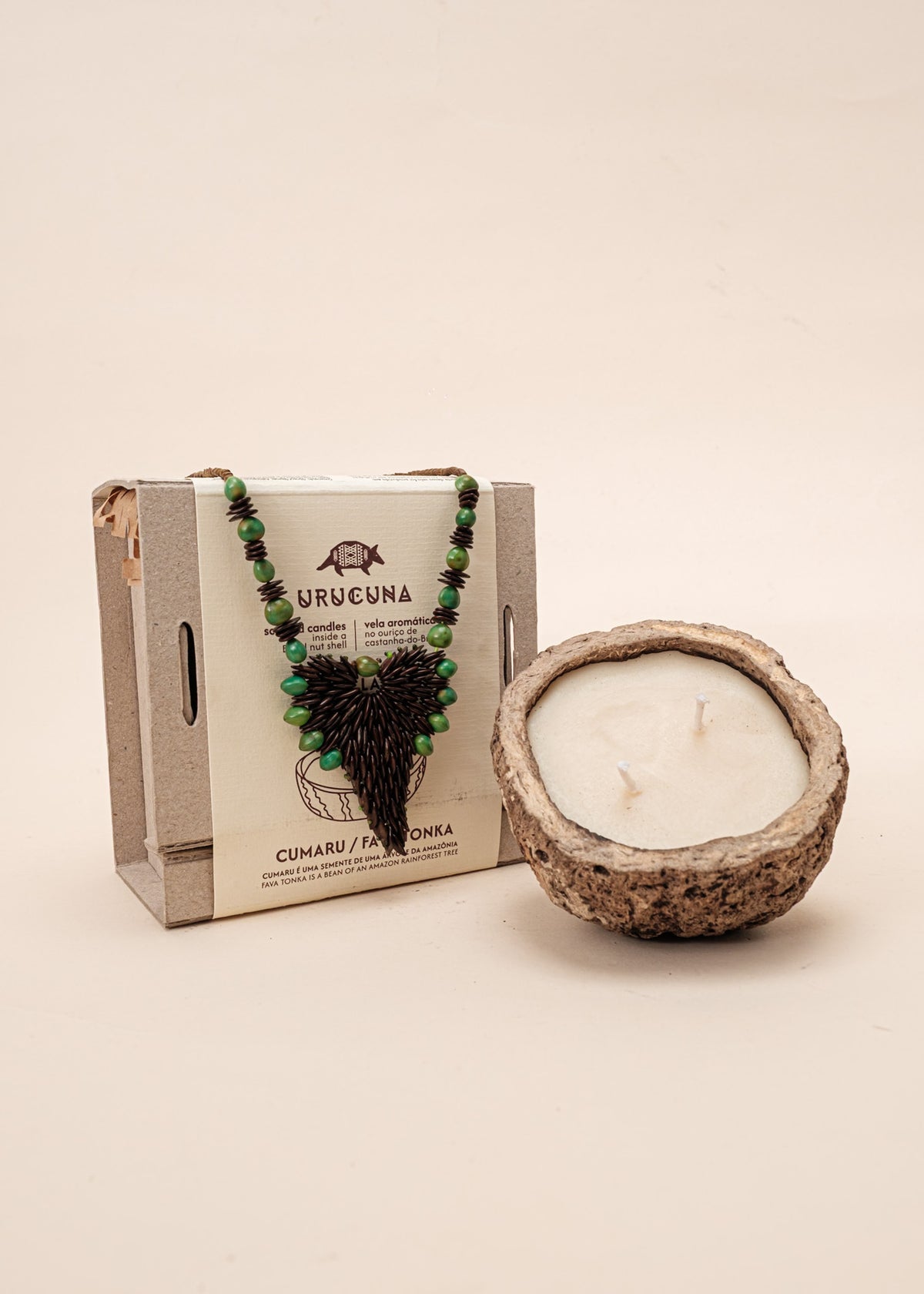 Kit colar Pataxó + Vela aromática | TUCUM